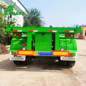 Semirremolque de Plataforma para Contenedores de 20 y <span class=keywords><strong>40</strong></span> <span class=keywords><strong>Pies</strong></span>, 2 Ejes, Chasis de 15m, <span class=keywords><strong>Precio</strong></span> Económico - Product Image 5