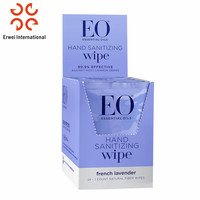 Lingettes déodorantes naturelles OEM, huile essentielle d'arbre à thé, emballage individuel, lingettes biodégradables