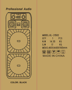 Altavoces con Trolley para Karaoke de 80W, Doble Woofer de 15 Pulgadas con Luces LED RGB, para Fiestas al Aire Libre y Uso de DJ - Product Image 5