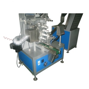 เครื่องพิมพ์การ์ดอัตโนมัติสำหรับฝาขวด แบบแผ่นสกรีน ระบบมอเตอร์ PLC ระบบอบแห้งแกนกลาง สำหรับอุตสาหกรรมฟาร์ม ใช้ติดฉลากบนหลอด - Product Image 4