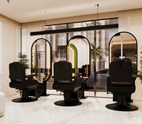 Aménagement intérieur de salon de coiffure, mobilier sur mesure, manucure, décoration et rénovation de magasin commercial tout-en-un pour salon de coiffure