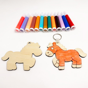 Cadeaux de Nouvel An et de Remise de Diplôme Créatifs : Étiquettes de Bagage Tendance et Porte-clés en Bois Contreplaqué Vierge Pomy - Product Image 5