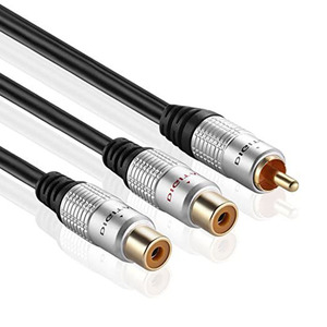 <span class=keywords><strong>RCA</strong></span> Dual RCAF Y-<span class=keywords><strong>Cable</strong></span> 2-Mujer <span class=keywords><strong>a</strong></span> 1-conector macho de <span class=keywords><strong>Cable</strong></span> conector de <span class=keywords><strong>Cable</strong></span> Jack de Audio Digital o Subwoofer - Product Image 2