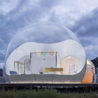 Fête de mariage commerciale maison à bulles gonflable de haute qualité tente dôme Igloo Transparent Double bulle ballon maison de rebond
