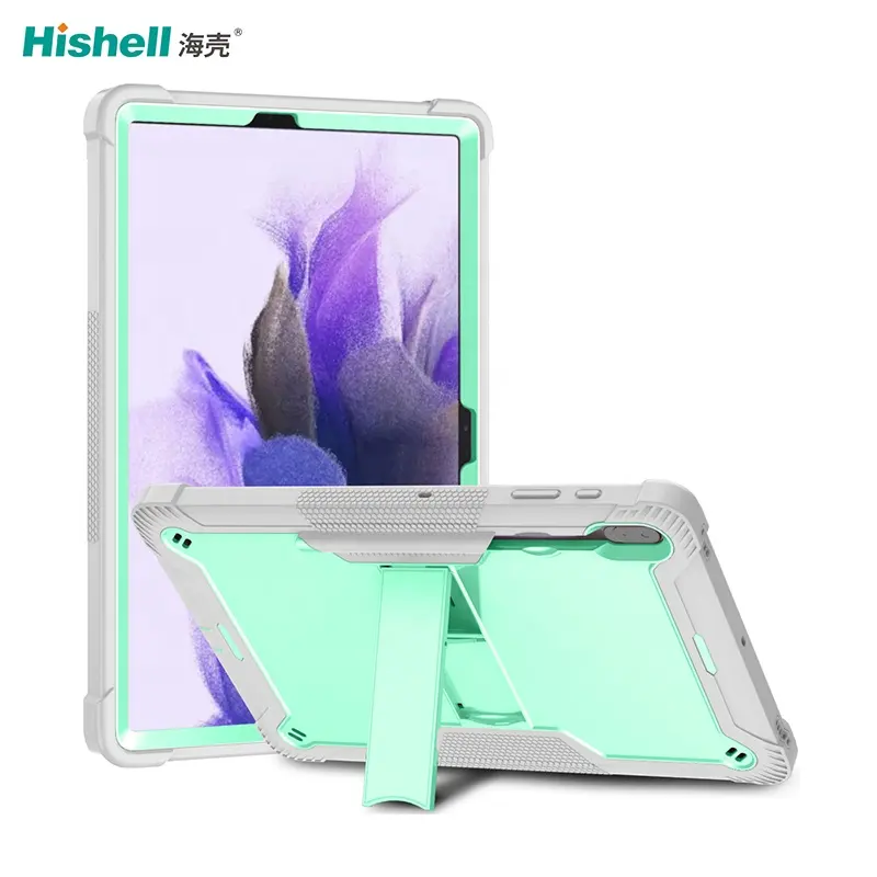 3 in 1 Anti-slip PC Silicone Rugged Shockproof Tablet Cases Covers For Samsung Galaxy Tab S7 FE