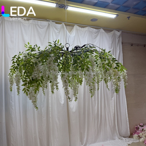ดอกไม้ประดิษฐ์แบบแขวนผนัง LEDA รูปทรงดอกวิสทีเรีย สำหรับตกแต่งเพดาน งานแต่งงาน และบ้าน - Product Image 3