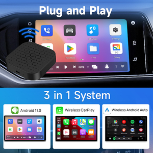Carlinkit Android 11 Carplay streaming ai hộp 2G + 16GB xe chơi Youtube Netflix Adapter phổ không dây hộp mini ai Carplay - Product Image 2