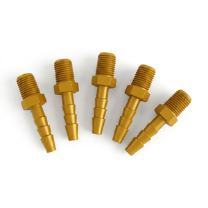 AOL Thread Female Joints Straight Pipe Brass Smooth <b>Quick</b> Connect Water <b>Connectors</b> hose Barb Male Adapter (AOL-051) - Product Image 1
