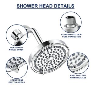 Accesorios <span class=keywords><strong>de</strong></span> ducha <span class=keywords><strong>de</strong></span> hotel Cabezal <span class=keywords><strong>de</strong></span> ducha <span class=keywords><strong>de</strong></span> fluoruro <span class=keywords><strong>de</strong></span> 5 etapas Cabezal <span class=keywords><strong>de</strong></span> ducha <span class=keywords><strong>de</strong></span> <span class=keywords><strong>filtro</strong></span> <span class=keywords><strong>de</strong></span> agua <span class=keywords><strong>de</strong></span> plástico ABS Nuevo diseño 5 funciones para la pérdida <span class=keywords><strong>de</strong></span> cabello - Product Image 2