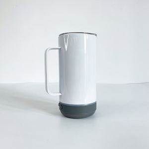 14Oz Coffee Usb Charging Smart <b>Music</b> Player <b>Mugs</b> Non-Tapered Wireless Speaker Tumblers With Handle - Product Image 3