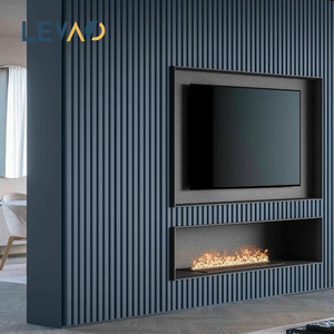 แผ่นผนังตกแต่งภายในบ้านแบบรักษ์โลก ผลิตจากพีวีซี ไม้พลาสติก ลายร่อง สำหรับตกแต่งภายใน แผ่นผนังวีพีซี - Product Image 1