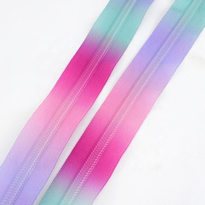 Meetee ZA146 sac accessoire de vêtement fermetures éclair décoratives <span class=keywords><strong>sans</strong></span> <span class=keywords><strong>curseur</strong></span> manteau vêtement bricolage réparation couture coloré 5 # <span class=keywords><strong>fermeture</strong></span> éclair en nylon - Product Image 5