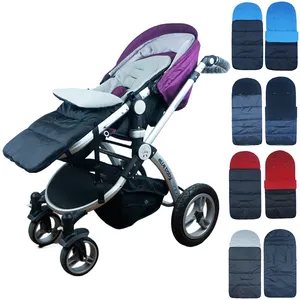 Littlebay Alas Kaki Universal Abu-abu, Kantung Tidur Bayi Musim Dingin, Kantung Tidur Hangat Anti Tendangan Stroller