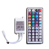 Contrôleur intelligent de bande lumineuse RVB infrarouge 5V/12V/24V Mini télécommande LED 44 touches gradateur de couleur RVB 24 touches gradateur de couleur sept couleurs