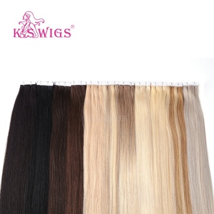 Extensiones de Cabello Remy de Alta Calidad KSWIGS, con Cutícula Alineada, Invisibles, sin Costuras, con Trama de PU, Cabello Humano Reutilizable, Sin Desprendimiento - Product Image 1