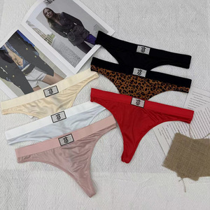 Slip da bagno sexy Yicheng in stile Victoria's Secret, a vita bassa, con schiena a T, in maglia elasticizzata, tinta unita, per <span class=keywords><strong>donna</strong></span>, <span class=keywords><strong>mini</strong></span> <span class=keywords><strong>perizoma</strong></span> - Product Image 4