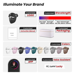 Masque de luminothérapie médicale Ideatherapy à commande vocale, laser LED 3D multi-spectre avec LED 4-en-1 pour le soin de la peau, lumière rouge de qualité médicale - Product Image 5
