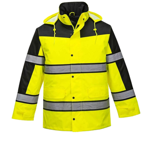 เสื้อแจ็กเก็ตผ้าแคนวาสและคอตั้งสำหรับใส่ทำงานในฤดูหนาวสะท้อนแสงพิมพ์โลโก้ได้ตามต้องการ - Product Image 1