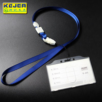 Porte-cartes en plastique rigide transparent personnalisé de haute qualité, porte-badge double face pour les entreprises