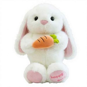 Nouvelle Peluche Lapin Blanc Créative et Mignonne avec Carotte, 20cm - Product Image 2