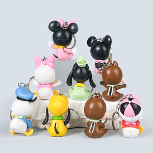 Cartone animato all'ingrosso Mickey <span class=keywords><strong>Minnie</strong></span> Donald bella 3D bambola portachiavi giocattolo di alta qualità per bambini borsa auto ciondolo chiave - Product Image 2