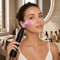 IFINE Beauty Baguette faciale haute fréquence professionnelle avec 4 électrodes en verre interchangeables, appareil de soin de la peau pour le visage et le cou