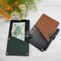 Porte-billets rétro en cuir, pochette pour menus de restaurant, couverture pour billets de banque, porte-tips pour café-bar, pochette de caisse
