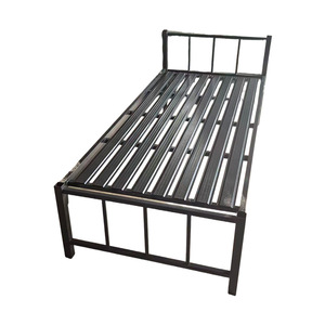 Cama Individual Plegable Minimalista Moderna para Dormitorio <span class=keywords><strong>de</strong></span> Empleados, Cama <span class=keywords><strong>de</strong></span> Hierro Reforzada <span class=keywords><strong>de</strong></span> <span class=keywords><strong>90</strong></span> cm, Cama para Siesta para el Hogar - Product Image 2