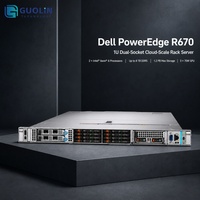 Serveur en rack DELL PowerEdge R670 1U, serveur haute performance pour la base de données et l'analyse de grands volumes de données