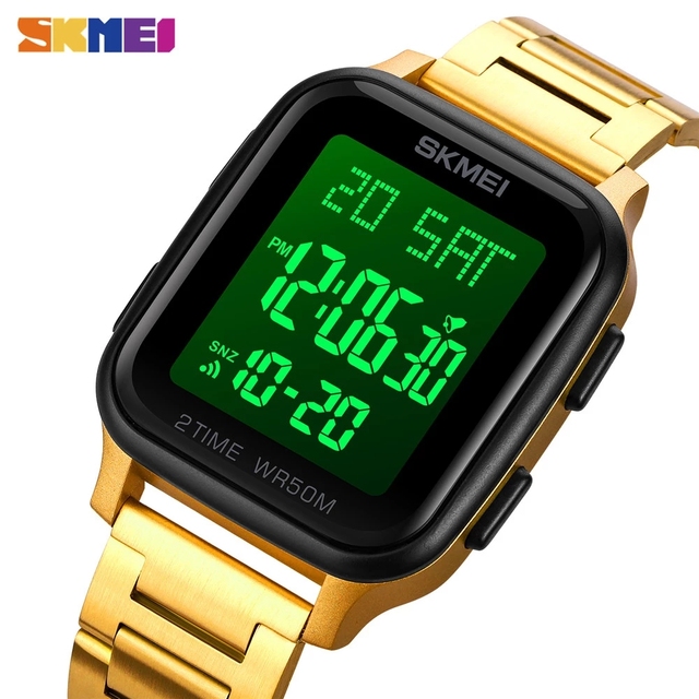 Skmei 1859 Wholesale Guangzhou Men Digital Watch Original Steel Strap Water Proof Multi Function Character Sports Wrist Watch