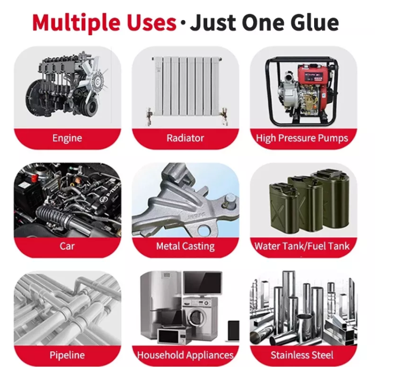 Colla Extra Forte Per Metallo - 80g | Adesivo Resistente Al Calore Per Riparazioni | Ideale Per Acciaio, Ceramica E Plastica - Foto 6