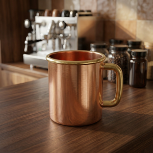 Chope à bière en cuivre massif - Product Image 3
