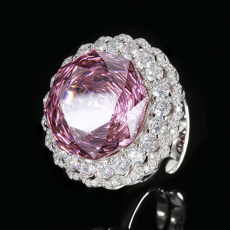 Bague rose séchée, taille ajustable