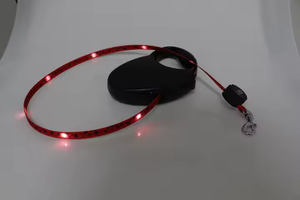 도매 공장 직접 LED 개폐식 개 가죽 끈 USB 충전 빛나는 개 목걸이 부드러운 조명 뜨거운 판매 개 제품 - Product Image 4