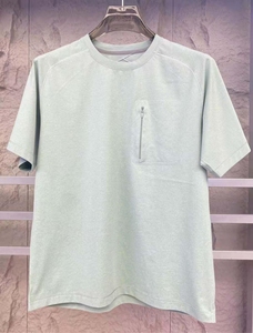 Cuello de alta calidad 92% poliéster 8% Spandex Fitness deportes secado rápido Camiseta de manga corta cremallera logotipo personalizado patrón sólido - Product Image 2