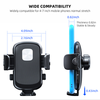 Taiworld Vente en gros OEM 2025 Accessoires de téléphone portable pour voiture Support universel pour téléphone portable sur grille d'aération de voiture Support de téléphone portable pour voiture Rotation à 360°