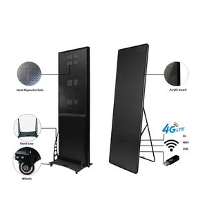 Poster <span class=keywords><strong>LED</strong></span> Digitale Mobile per Interni Jode P2.5 Ultra Sottile, <span class=keywords><strong>Banner</strong></span> Pubblicitario con Frequenza di Aggiornamento 3840Hz per Negozi, Centri Commerciali e Hall di Hotel - Product Image 4