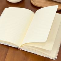 Diario Personalizado de Cuero PU A5 con Tapa Dura, Encuadernación en Espiral, Cosido con Hilo, Estilo Saddle Stitch, Regalo Elegante, Diario Floral