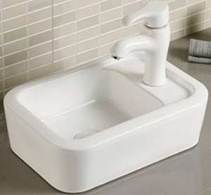 Lavabo à main rectangle moderne Art déco Nouvelle arrivée Lavabo de salle de bain en céramique - Product Image 1