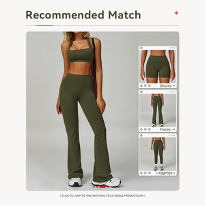 Amour Nâtre femmes haute intensité haut de gymnastique licou cou soutien-gorge de sport Compression serrée dos creux vêtements de Yoga pour la course Fitness - Product Image 4