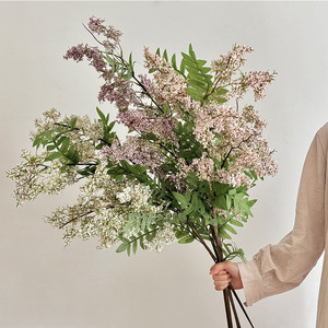 Décorations de fleurs artificielles en forme de locustier, blanches, roses, violettes, en mousse et soie, haute simulation, pour arrangements de mariage - Product Image 1