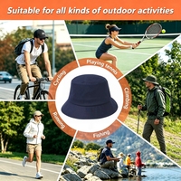 Casquette de pêcheur personnalisée avec logo brodé OEM, chapeau bob en coton à large bord, protection solaire, approvisionnement en gros