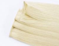 Extensions de cheveux Genius Weft à trame plate, cheveux indiens vierges bruts, cuticules alignées, sans perte, coupables, aspect noué à la main, qualité usine