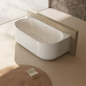 <span class=keywords><strong>Baignoire</strong></span> autoportante murale à trempage profond Grande <span class=keywords><strong>baignoire</strong></span> autoportante en acrylique - Product Image 6