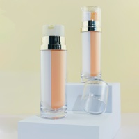 Flacon cosmétique double tube bicolore 15g+15g, distributeur deux-en-un, contenant vide pour sérum facial, lotion, emballage de soins de la peau