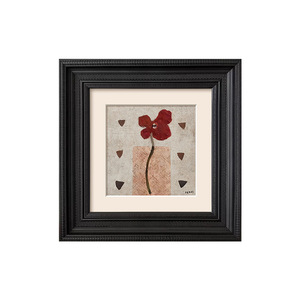 Dipinto su Tela con Cornice <span class=keywords><strong>in</strong></span> Stile Antico Medio con Design Floreale ad Angolo Decorazione <span class=keywords><strong>per</strong></span> Comodino Francese - Product Image 5