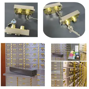Dual Key Lock Safe Deposit Box Lock DT-2 For Bank/ Vault