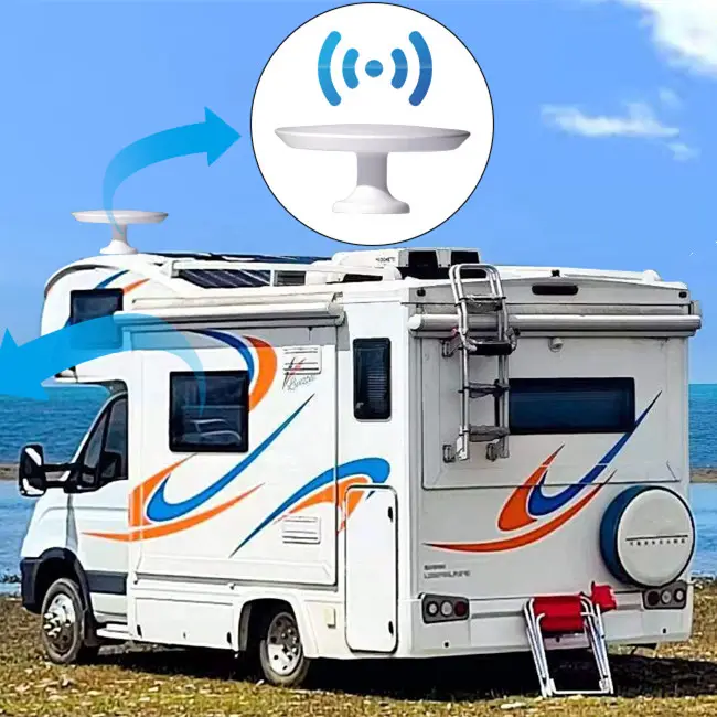 Antena De TV Hdtv para Exterior De coche, Antena De TV para acampada, doble omnidireccional, para caravana, 40dbi, satélite, Rv