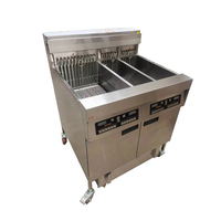 Équipement de cuisine professionnel, friteuse à 3 réservoirs, friteuse commerciale à gaz, autonome, pour restaurant et cuisine d'hôtel