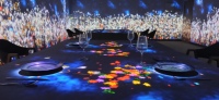2025 Lumière animée sur la table Resutarant Restaurant immersif Projecteur de cartographie 3d interactif Bureau holographique